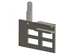 4x small digital multi meter bracket for open benchtable