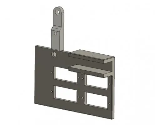 4x small digital multi meter bracket for open benchtable