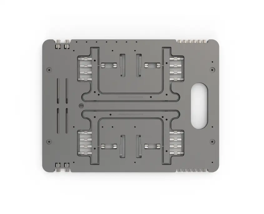 bc1.1tn-pck-090-000 Open Benchtable Titanium Grey view form top on a clean white background